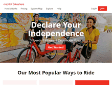 Tablet Screenshot of capitalbikeshare.com